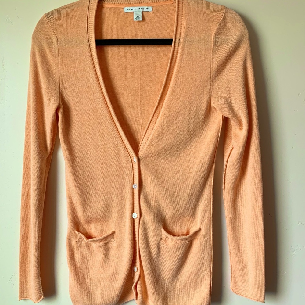 Banana Republic Silk cardigan sweater
